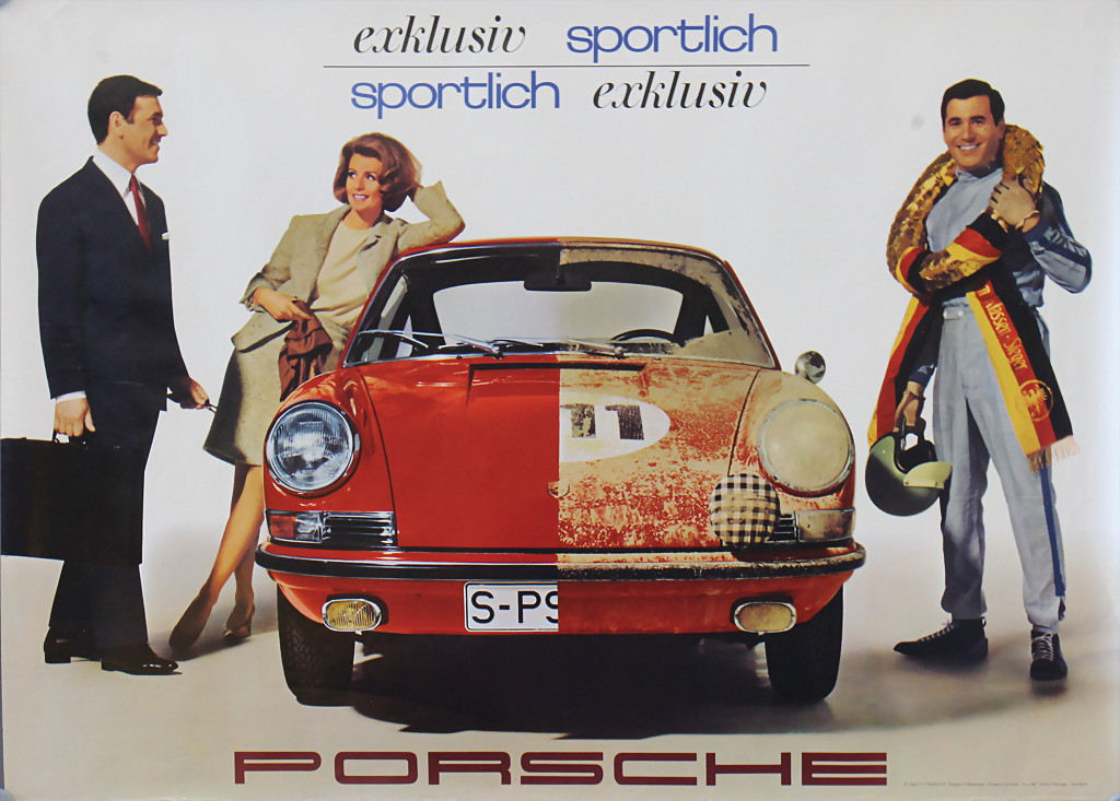 Porsche advertisement poster 1967  - result 3.600 €