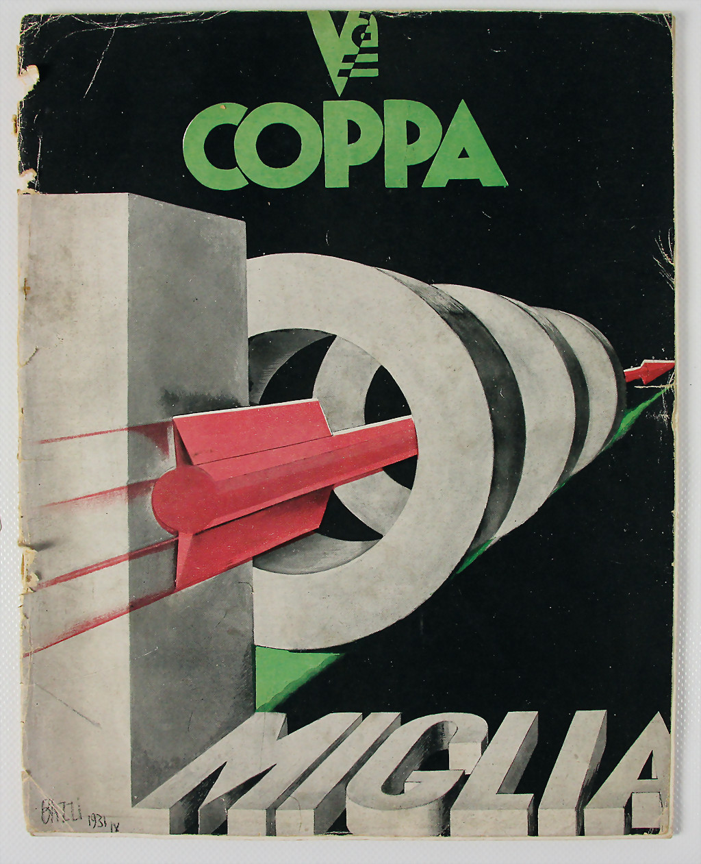 Mille Miglia race programme 1931 - result 1.500 €