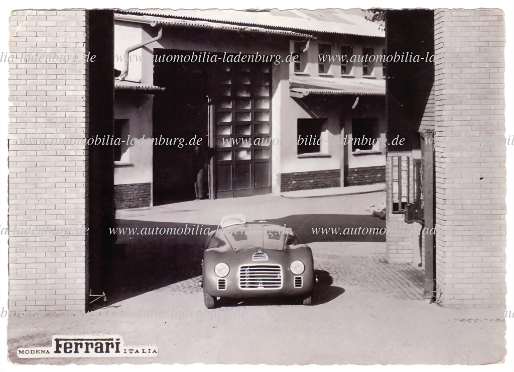 Factory Postcard Ferrari 125S - Result: 74.995,20 €