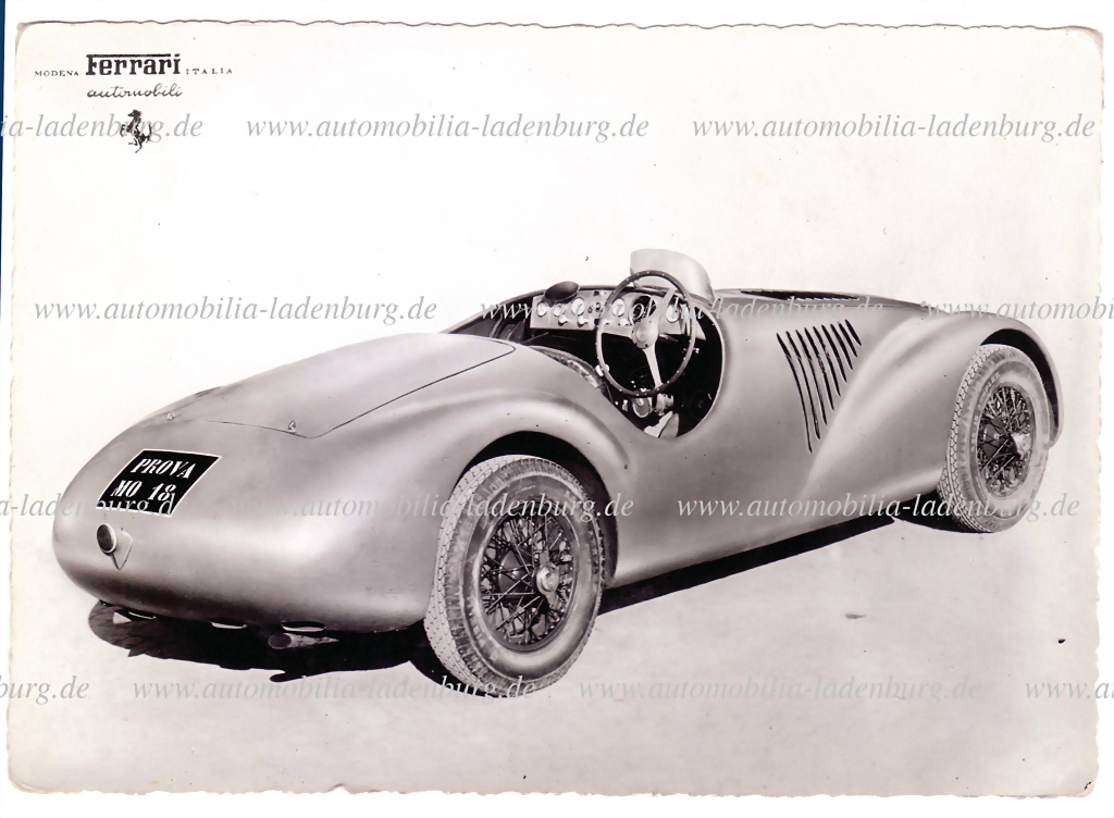 Factory Postcard Ferrari 125S - Result: 102.374,40 €