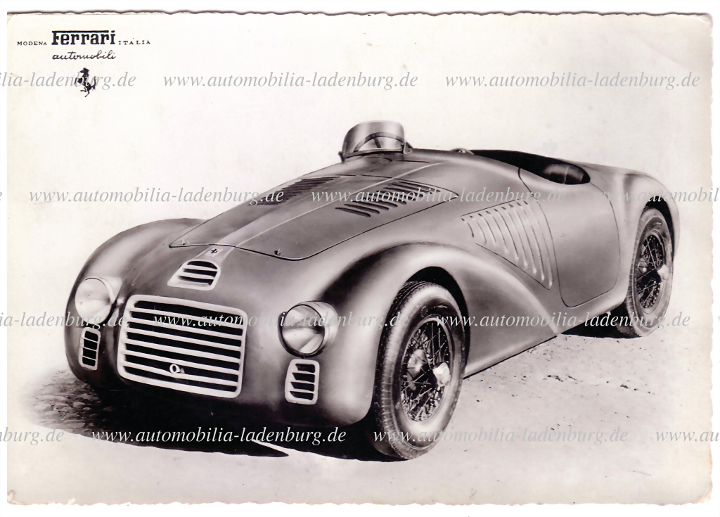 Factory Postcard Ferrari 125S - Result: 102.374,40 €