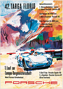 Porsche Spyder Race Car Advertising 2005 Poster Printed in Germany