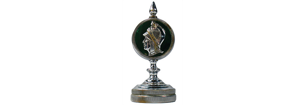 Minerva Kühlerfigur mit Verschraubung, Rarität