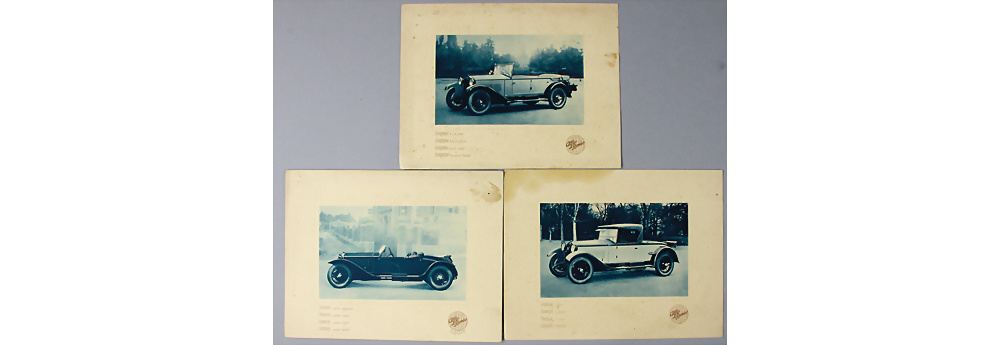 Alfa Romeo, 3x Einblattprospekte Karosserievarianten Alfa Romeo 1500