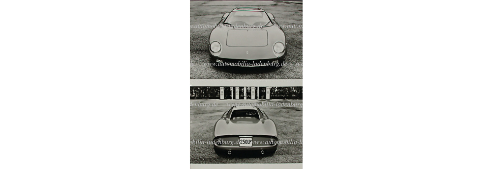 Ferrari, 2x Original Werkfotos Ferrari 250 LM