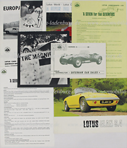 2S 130 FOLLETO de ventas de la gama de coche deportivo Lotus c1974 Europa especial Elan Sprint 