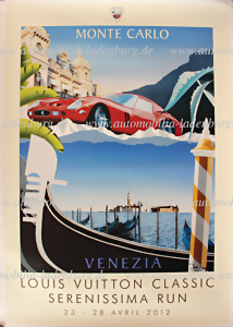 Louis Vuitton Bagatelle Concours d'Elegance 1995 large original event  poster by Razzia