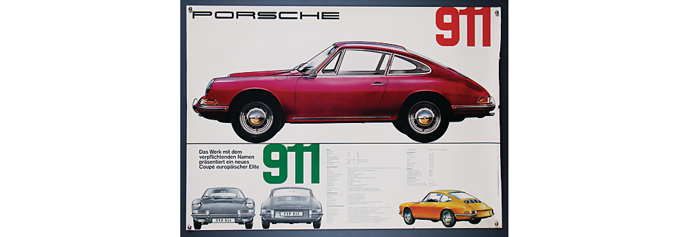 Nr. 2106 - PORSCHE Deutschland Oktober 1964, Werbeplakat Porsche 911