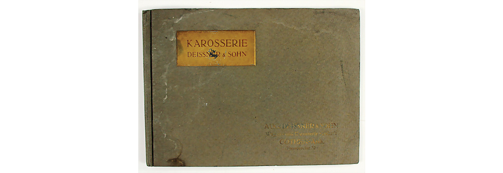 Nr. 412 - KAROSSERIE DEISSNER & SOHN Deutschland ca. 1910, Verkaufsmappe mit insg. 24 Zeichnungen