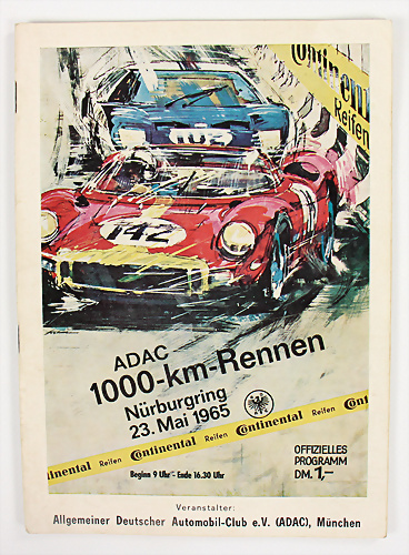 Rennprogramm Ausschreibung Rheinhessen 1965 ADAC Opel NSU BMW Rennen Oppenheim 