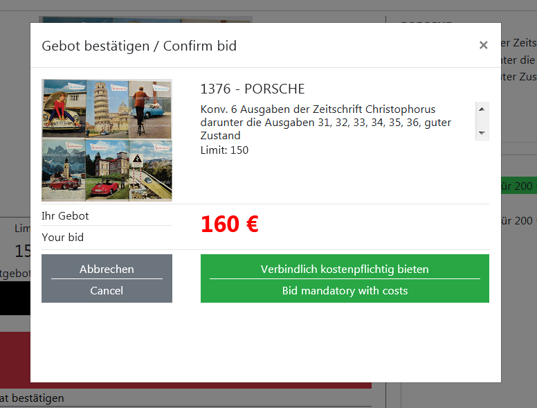 Automobilia Ladenburg Live Bieten